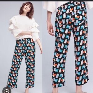 Hei Hei by Anthropologie Geometric Patterned Women's Capris